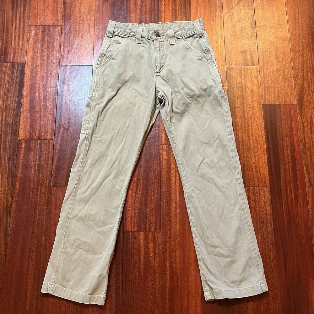 Carhartt B324-DKH 30x30 29x28 Relaxed Fit Washed Twill Dungaree Carpenter Pants